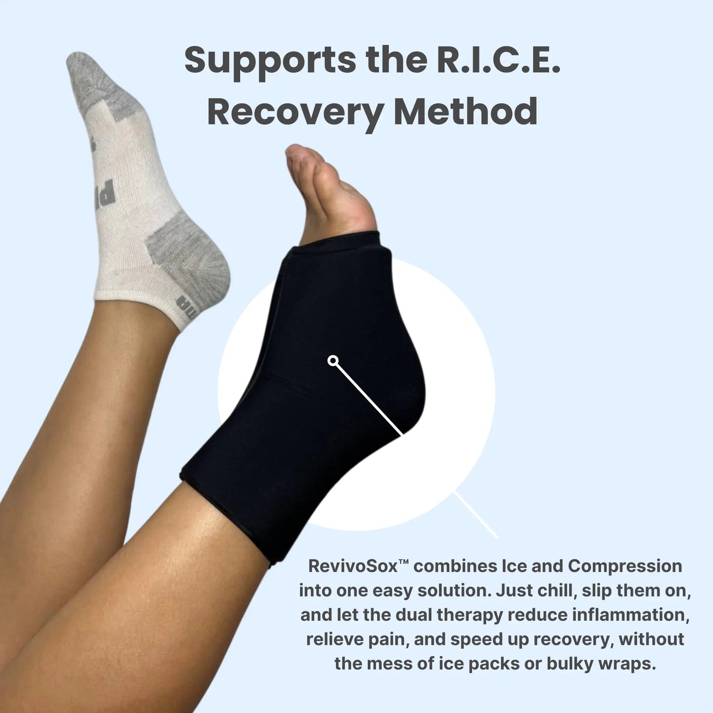 RevivoSox™ Hot & Cold Gel Compression Socks for Runners' Recovery & Performance - OwnyFitness