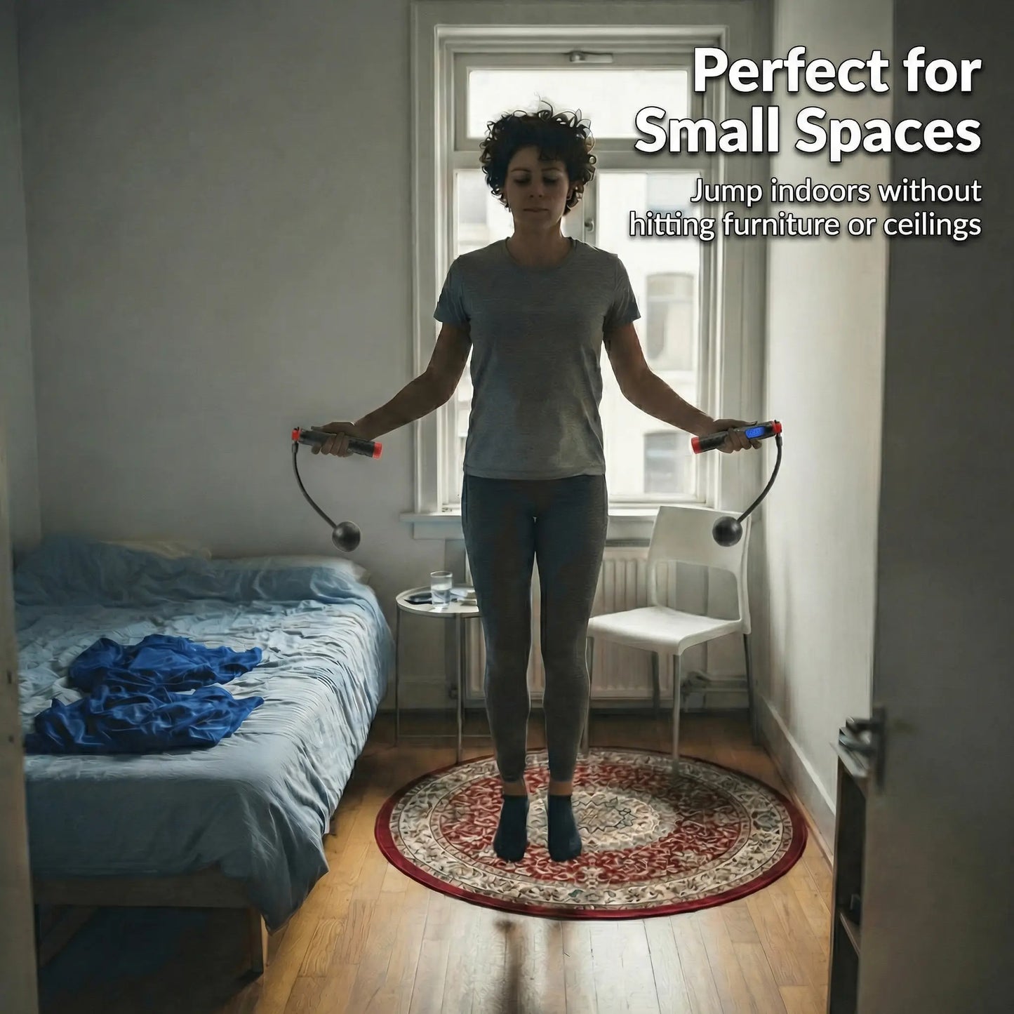 JumpIQ™ Smart Cordless Jump Rope — Track Every Jump, Max Every Burn