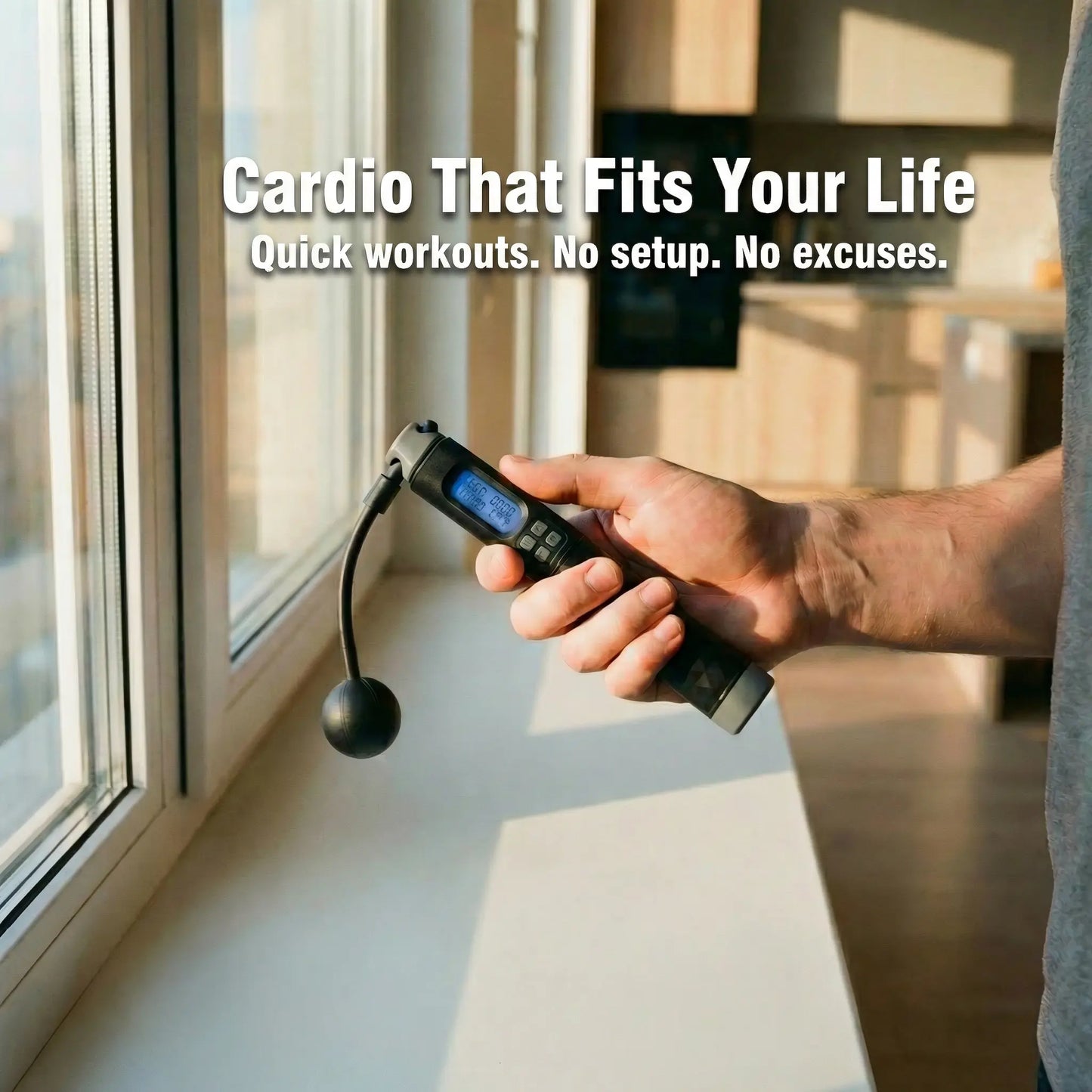 JumpIQ™ Smart Cordless Jump Rope — Track Every Jump, Max Every Burn