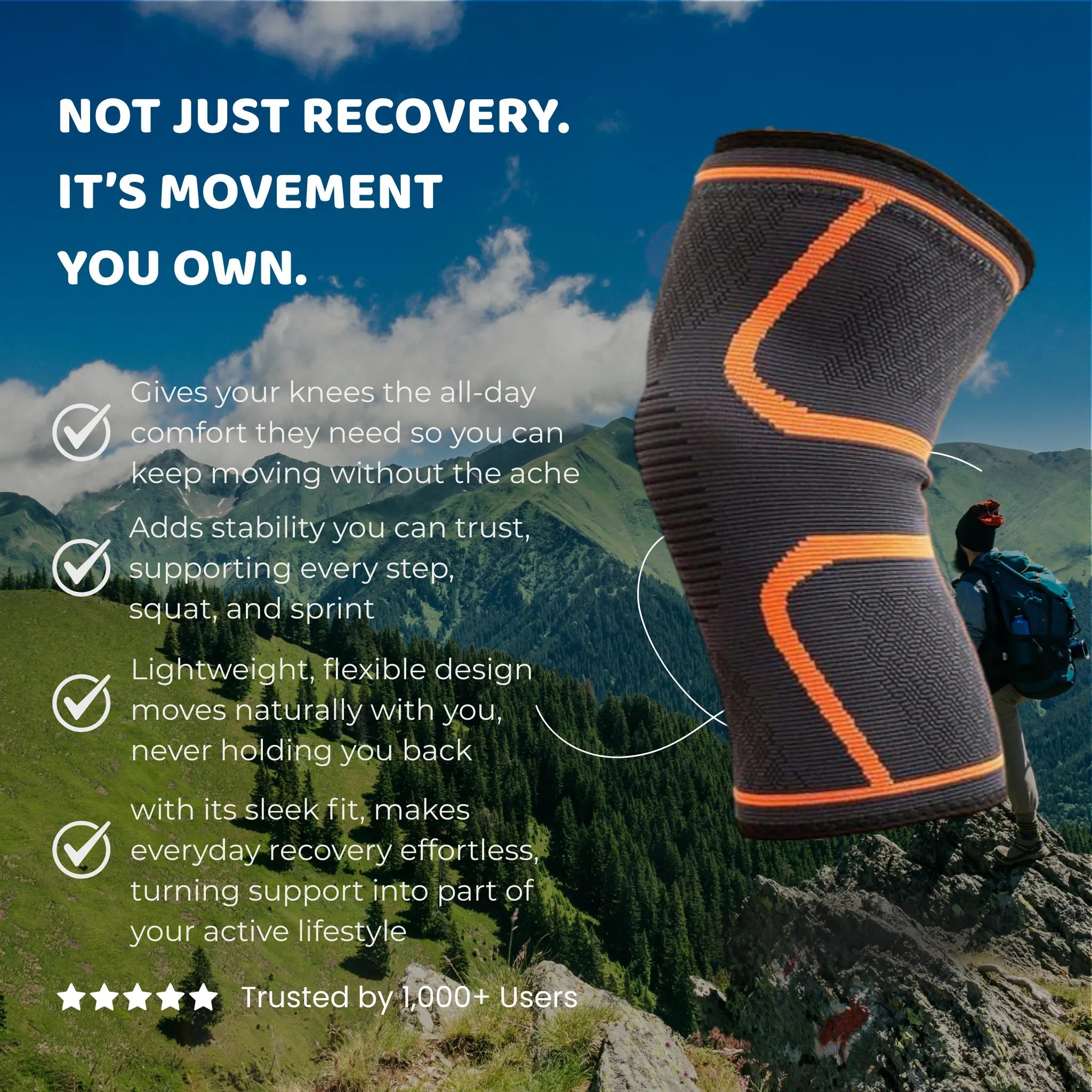 RevivoFlex™ – Knee Compression Support, All - Day Relief - OwnyFitness