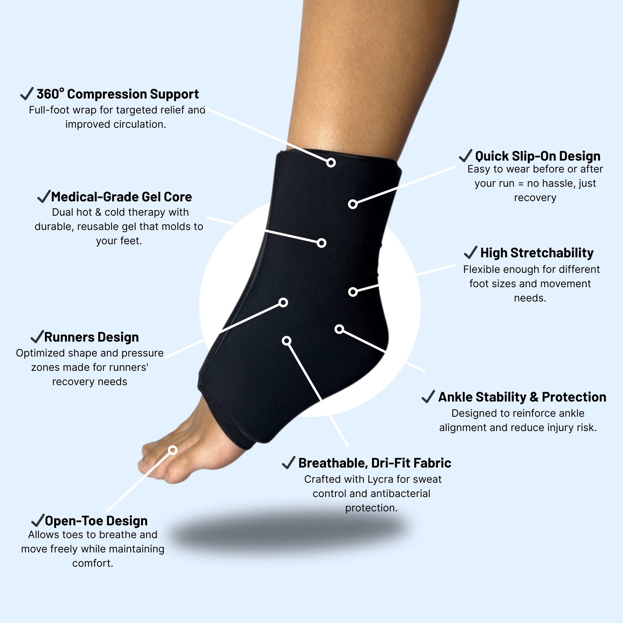 RevivoSox™ Hot & Cold Gel Compression Socks for Runners' Recovery & Performance - OwnyFitness